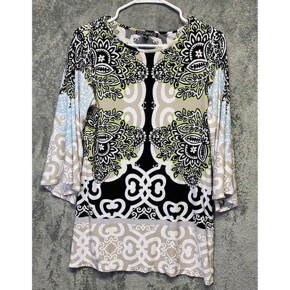 Coco Bianco Patterned Dress Women's Size Small - Picture 1 of 5